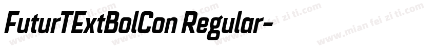 FuturTExtBolCon Regular字体转换